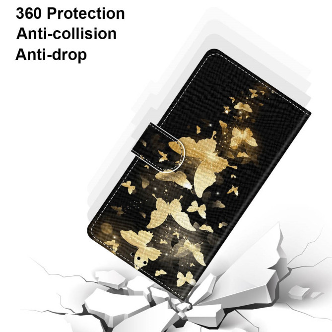 Housse iPhone 13 mini Golden Butterflies Modèle 2