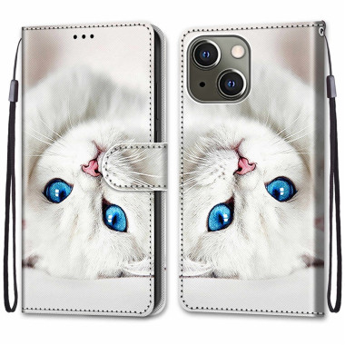 Housse iPhone 13 mini White Cat