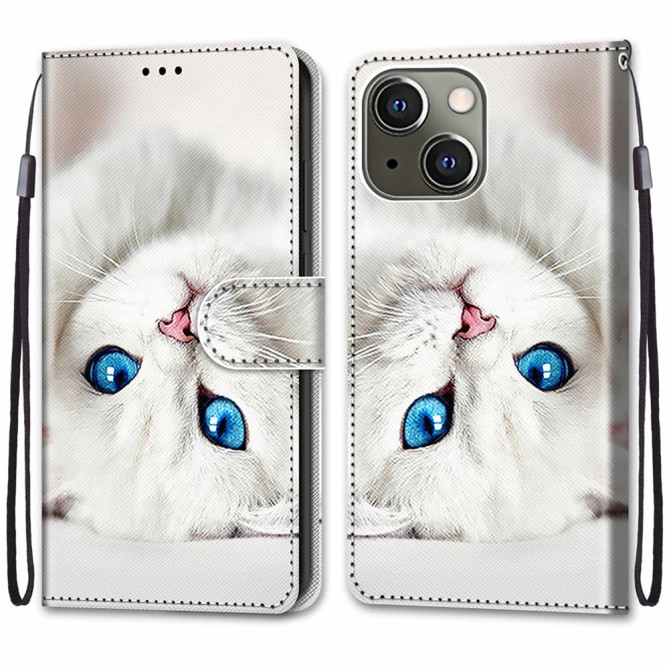 Housse iPhone 13 mini White Cat