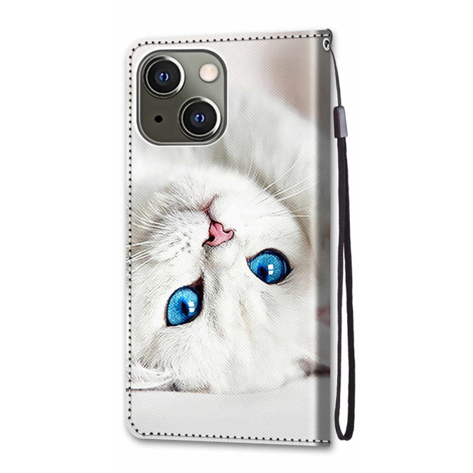 Housse iPhone 13 mini White Cat