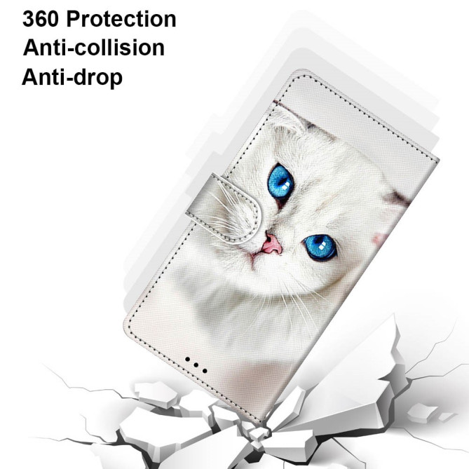 Housse iPhone 13 mini White Cat