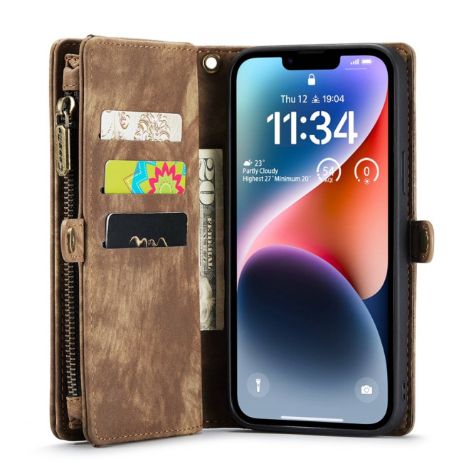 Housse iPhone 13 mini CASEME Portefeuille Support Détachable