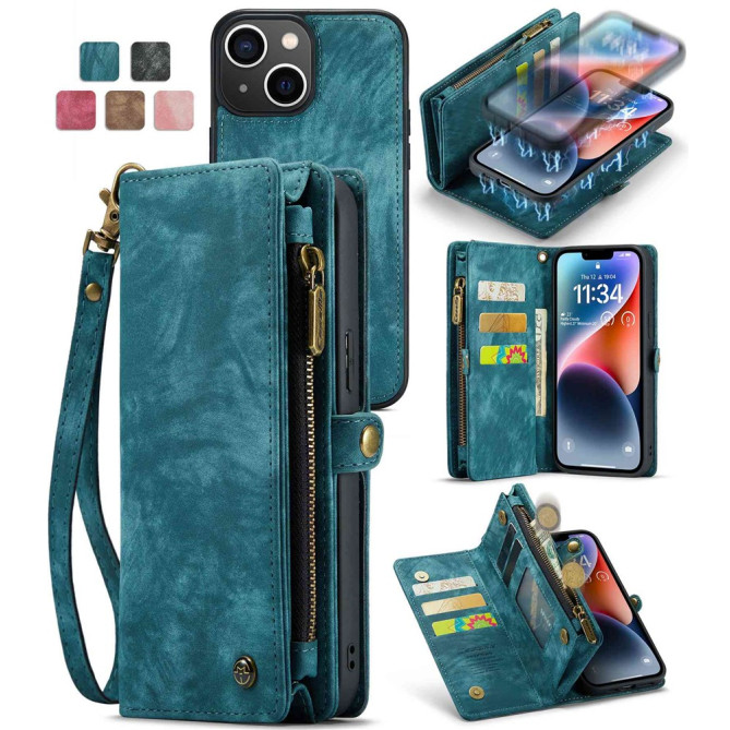 Housse iPhone 13 mini CASEME Portefeuille Support Détachable