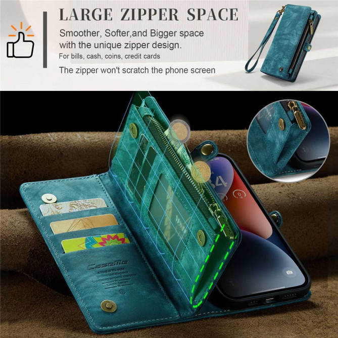 Housse iPhone 13 mini CASEME Portefeuille Support Détachable