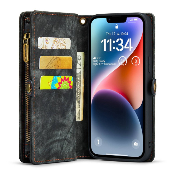 Housse iPhone 13 mini CASEME Portefeuille Support Détachable