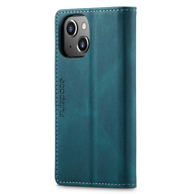 Housse iPhone 13 mini AUTSPACE Portefeuille RFID Rétro