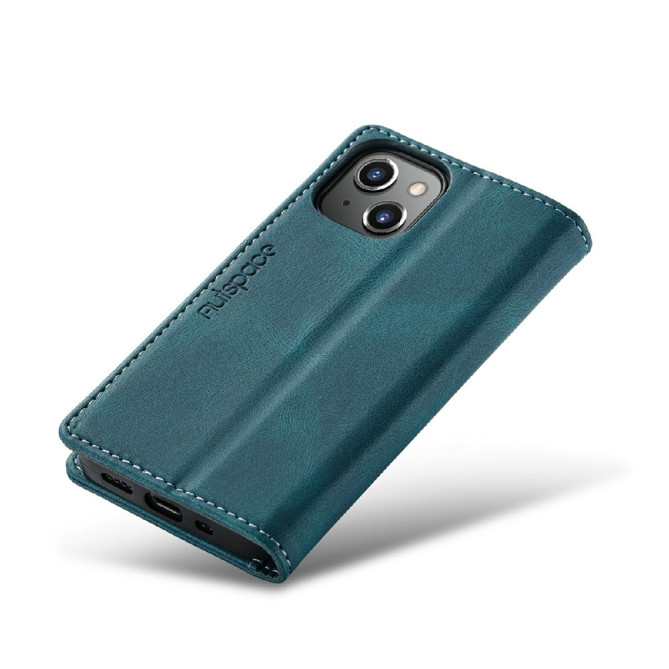 Housse iPhone 13 mini AUTSPACE Portefeuille RFID Rétro