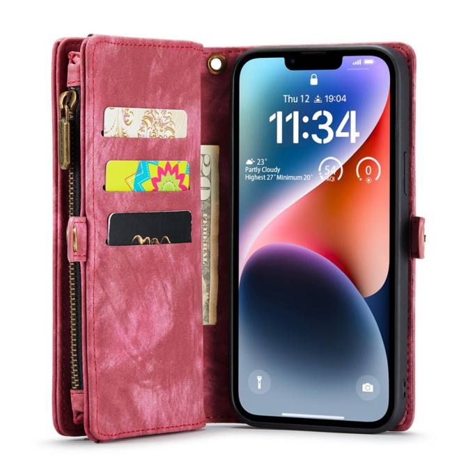 Housse iPhone 13 mini CASEME Portefeuille Support Détachable