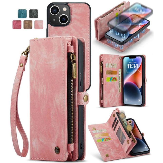 Housse iPhone 13 mini CASEME Portefeuille Support Détachable