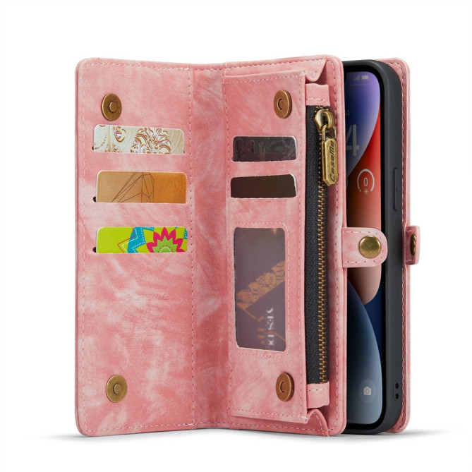 Housse iPhone 13 mini CASEME Portefeuille Support Détachable