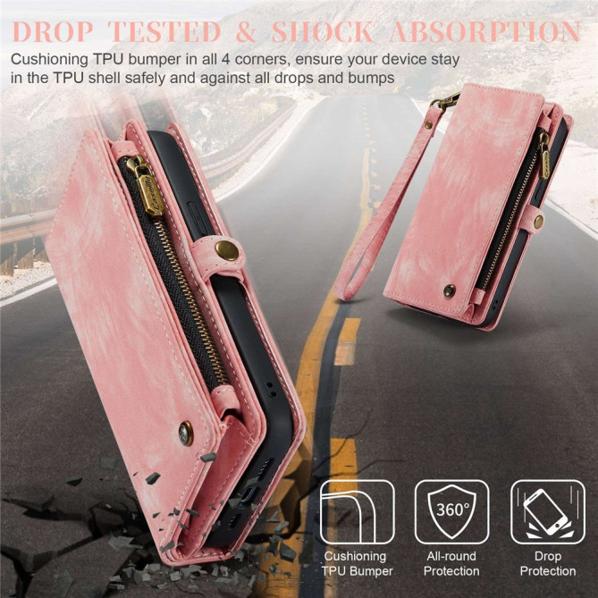 Housse iPhone 13 mini CASEME Portefeuille Support Détachable
