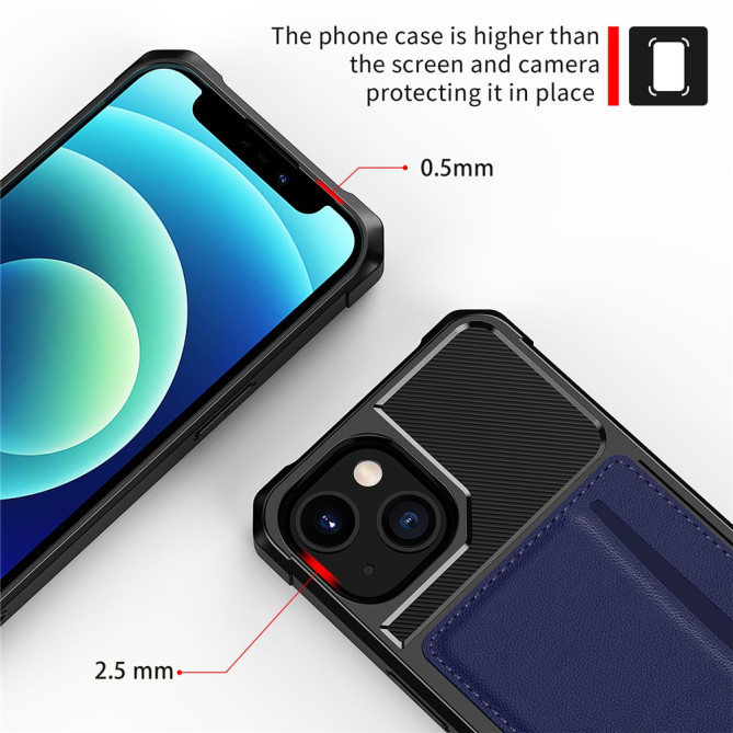 Coque iPhone 13 mini YB Portefeuille Modèle 5