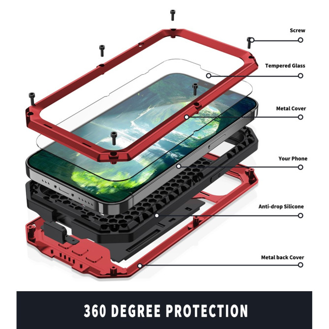 Housse iPhone 13 mini Waterproof avec Support