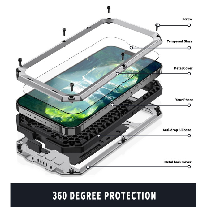 Housse iPhone 13 mini Waterproof avec Support