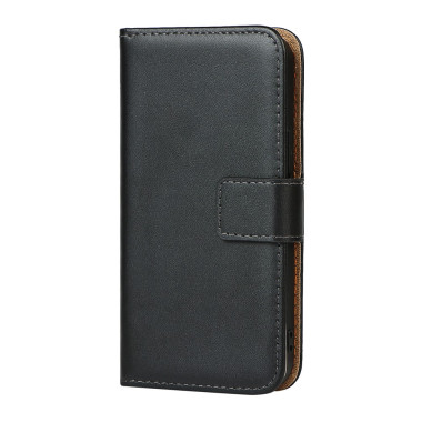 Housse iPhone 13 mini Portefeuille Support Cuir Véritable Modèle 2