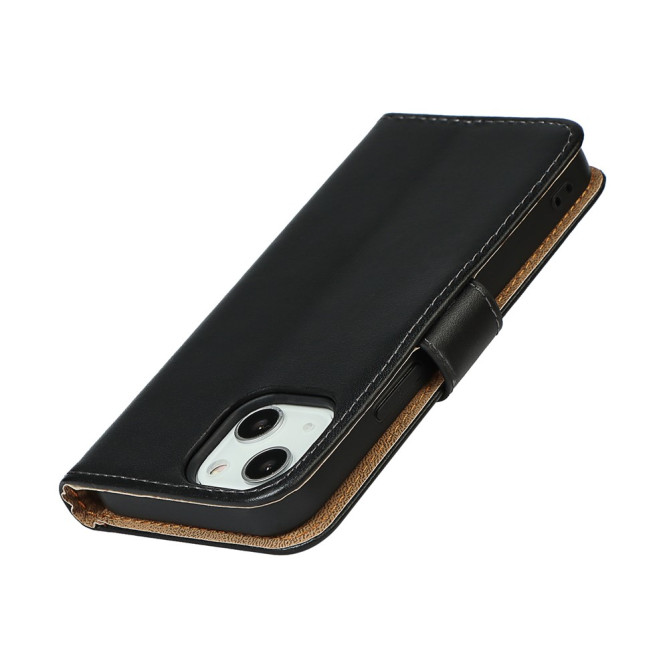 Housse iPhone 13 mini Portefeuille Support Cuir Véritable Modèle 2