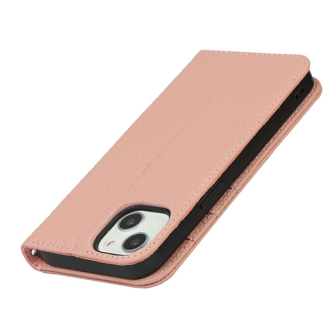 Housse iPhone 13 mini Portefeuille Support Cuir Véritable Modèle 3