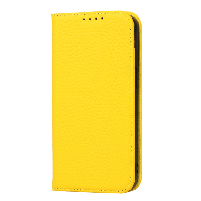 Housse iPhone 13 mini Portefeuille Support Cuir Véritable Modèle 3
