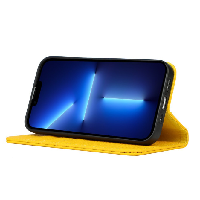 Housse iPhone 13 mini Portefeuille Support Cuir Véritable Modèle 3