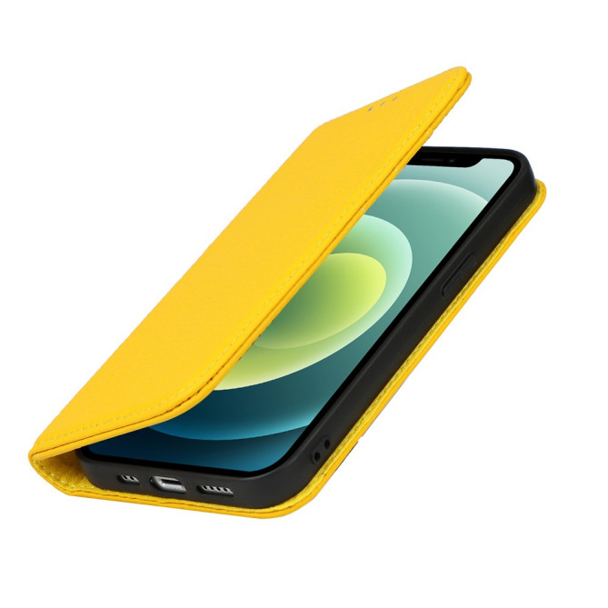 Housse iPhone 13 mini Portefeuille Support Cuir Véritable Modèle 3