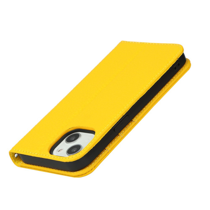 Housse iPhone 13 mini Portefeuille Support Cuir Véritable Modèle 3