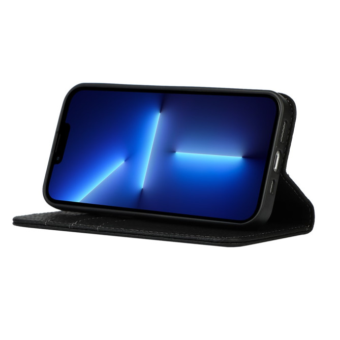 Housse iPhone 13 mini Portefeuille Support Cuir Véritable Modèle 3