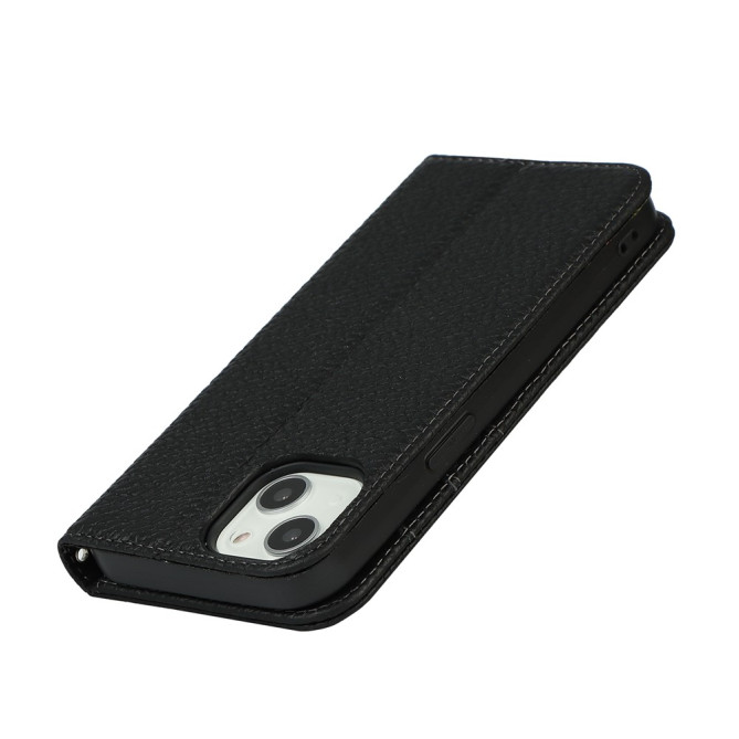 Housse iPhone 13 mini Portefeuille Support Cuir Véritable Modèle 3