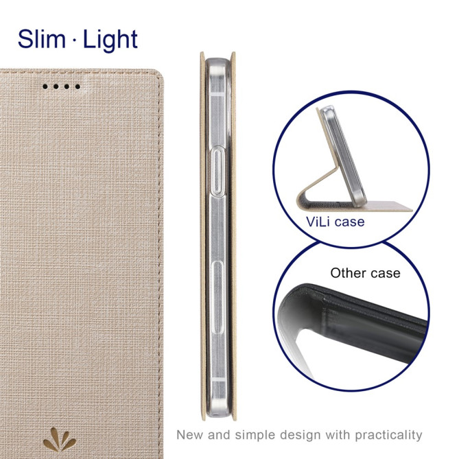 Housse iPhone 13 mini VILI Portefeuille Support Fermeture Automatique