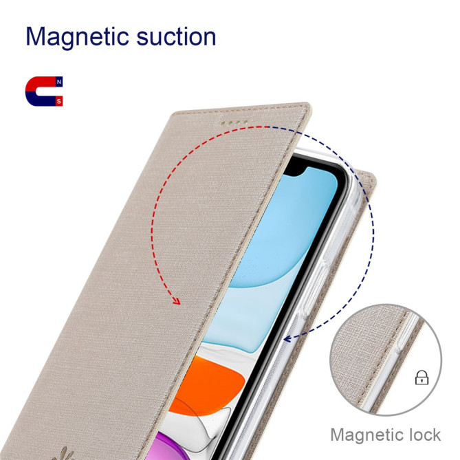 Housse iPhone 13 mini VILI Portefeuille Support Fermeture Automatique