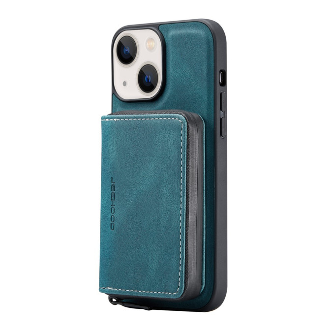 Housse iPhone 13 mini YB Portefeuille Fermeture Éclair Magnétique