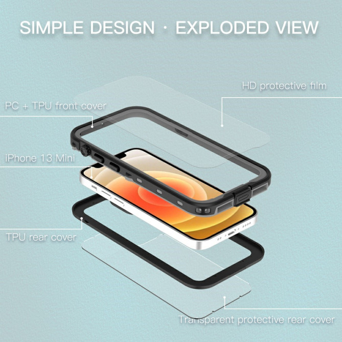 Coque iPhone 13 mini REDPEPPER Waterproof