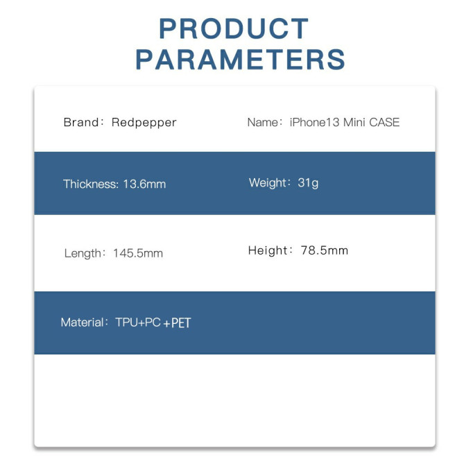 Coque iPhone 13 mini REDPEPPER Waterproof