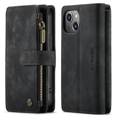 Housse iPhone 13 mini CASEME Portefeuille Fermeture Éclair