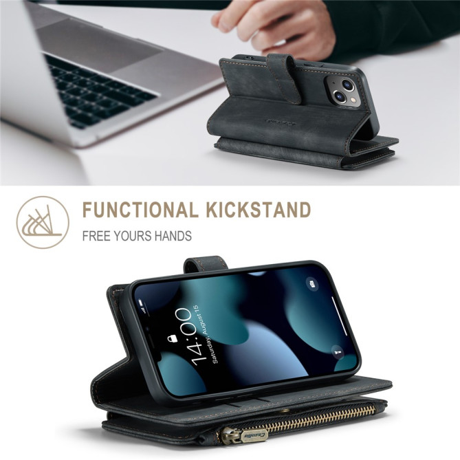 Housse iPhone 13 mini CASEME Portefeuille Fermeture Éclair