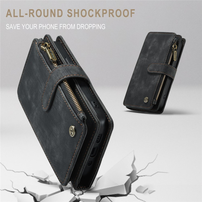 Housse iPhone 13 mini CASEME Portefeuille Fermeture Éclair