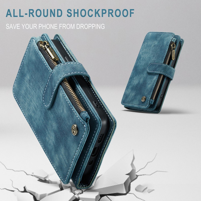 Housse iPhone 13 mini CASEME Portefeuille Fermeture Éclair