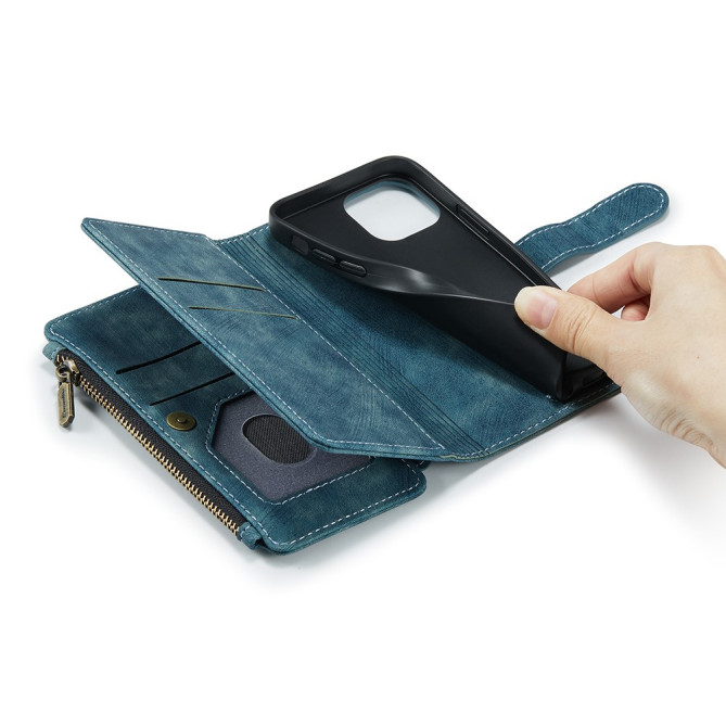 Housse iPhone 13 mini CASEME Portefeuille Fermeture Éclair