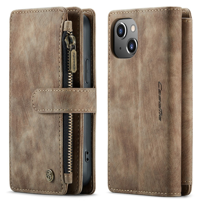 Housse iPhone 13 mini CASEME Portefeuille Fermeture Éclair