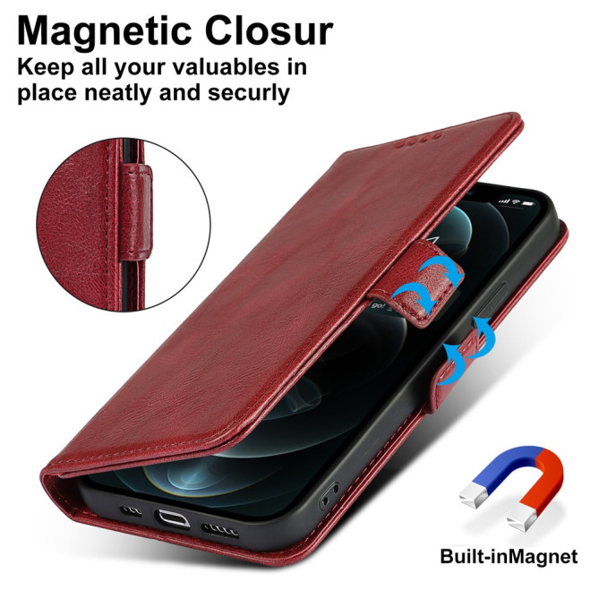 Housse iPhone 13 mini Portefeuille RFID Rétro