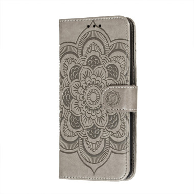 Housse iPhone 13 mini Mandala Floral Portefeuille Support Modèle 2