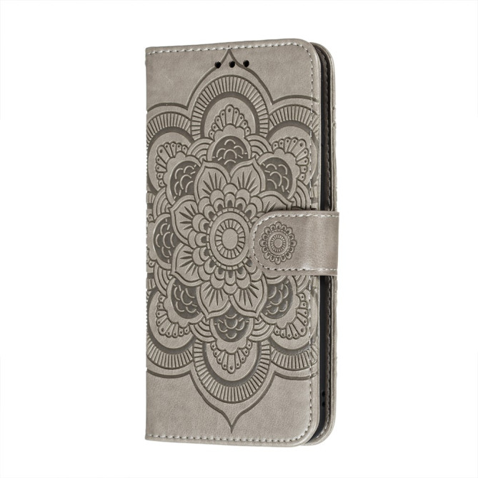 Housse iPhone 13 mini Mandala Floral Portefeuille Support Modèle 2