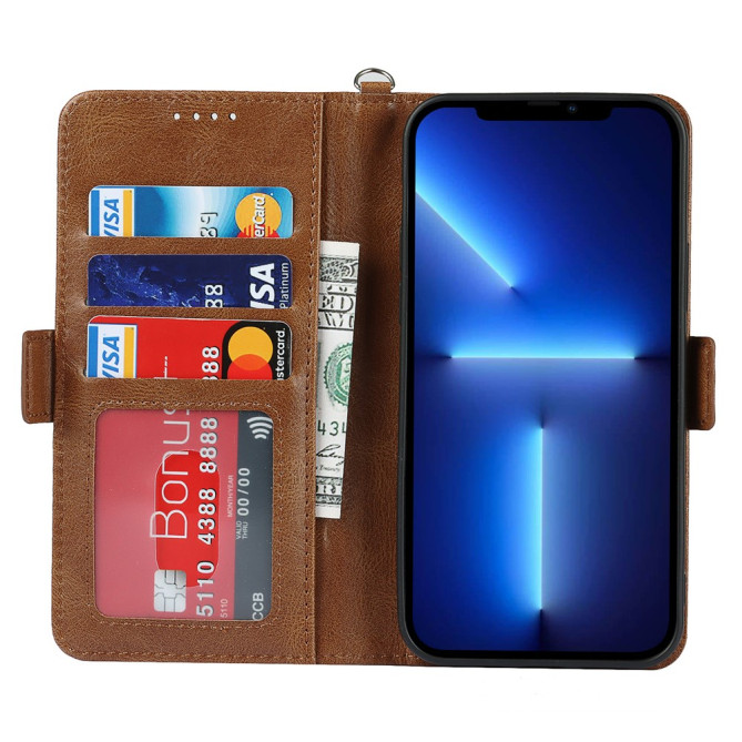 Housse iPhone 13 mini Portefeuille RFID Rétro