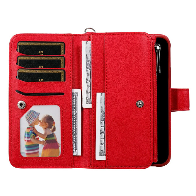 Housse iPhone 13 mini Portefeuille Fermeture Éclair Magnétique