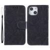 Housse iPhone 13 mini Dentelle Fleurie Portefeuille Support