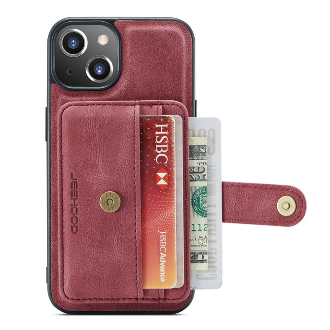 Housse iPhone 13 mini JEEHOOD Portefeuille RFID Magnétique