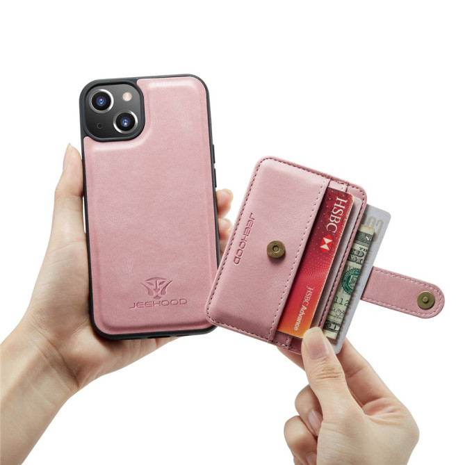Housse iPhone 13 mini JEEHOOD Portefeuille RFID Magnétique