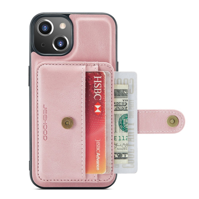 Housse iPhone 13 mini JEEHOOD Portefeuille RFID Magnétique