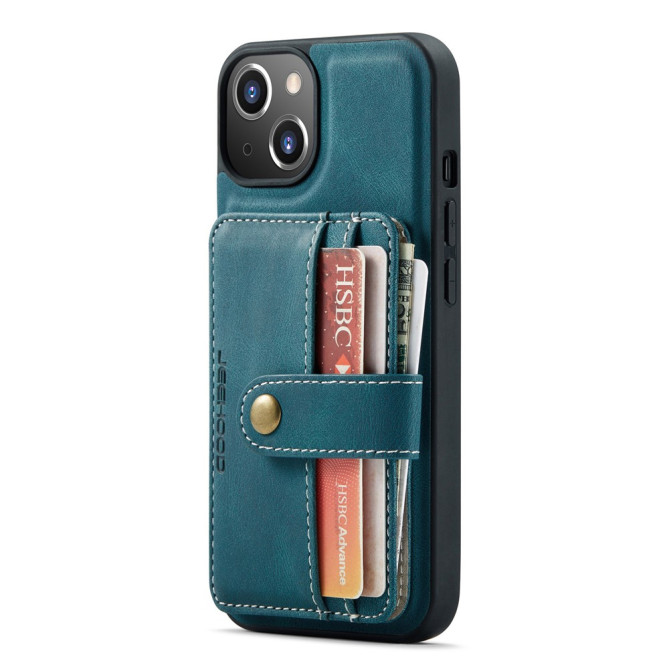 Housse iPhone 13 mini JEEHOOD Portefeuille RFID Magnétique