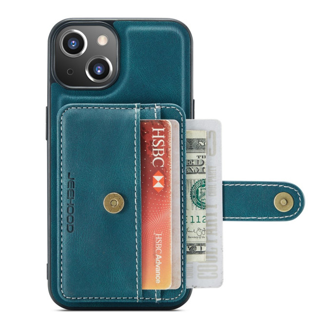 Housse iPhone 13 mini JEEHOOD Portefeuille RFID Magnétique