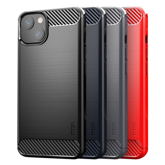 Coque iPhone 13 mini Fibre de Carbone Brossée Modèle 2